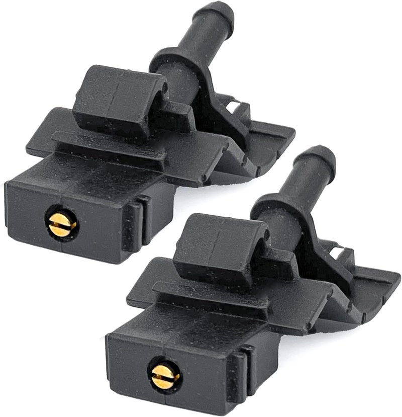 Click&Fit Adjustable Windshield Washer Nozzles compatible with Toyota RAV4 Camry Corolla Tacoma Highlander Tundra 4Runner Sienna Prius Sequoia, Lexus Scion – Wiper water spray jets replacement, 2-pcs - Image 1